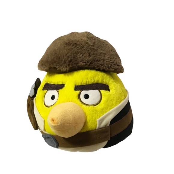 Angry Birds Star Wars Plush Yellow Han Solo Stuffed Animal Toy 2012 - Picture 1 of 13